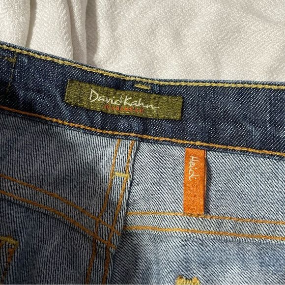 Sz 27 David Kahn Heidi Cropped Medium Wash Blue Jeans - Picture 6 of 12